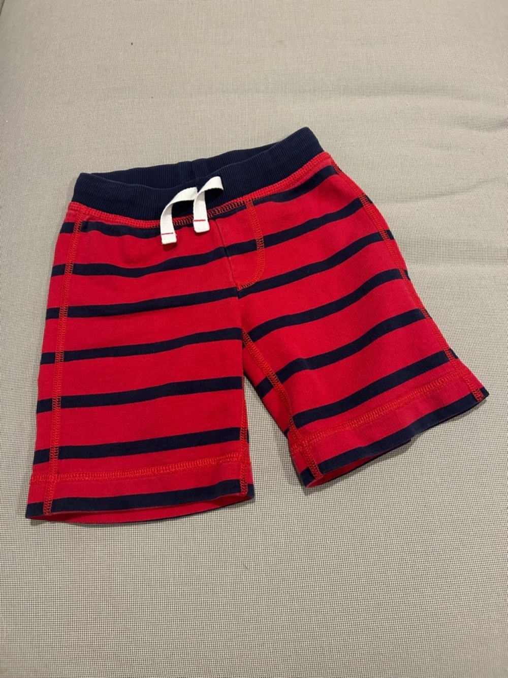 Hanna Andersson Navy Red Striped Cotton Shorts Toddler Size 3